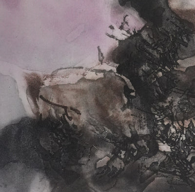 ZAO Wou-Ki : Au fond de l'eau, Gravure originale signée