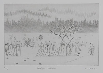 Camille COMBE : Instant fugace, Gravure originale signée
