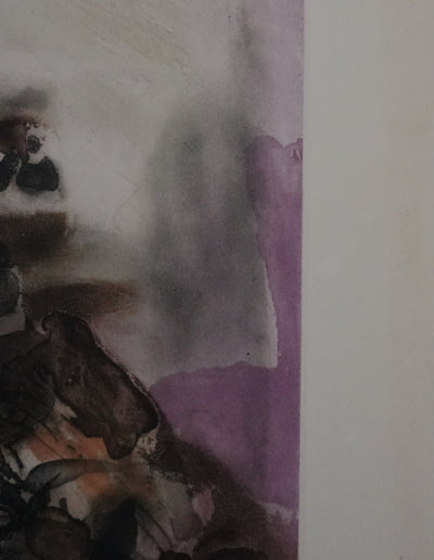 ZAO Wou-Ki : Au fond de l'eau, Gravure originale signée