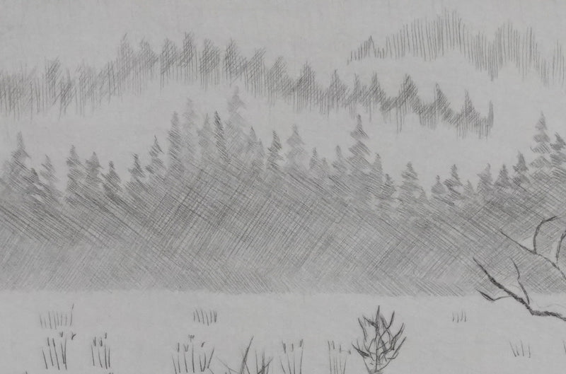Camille COMBE : Instant fugace, Gravure originale signée