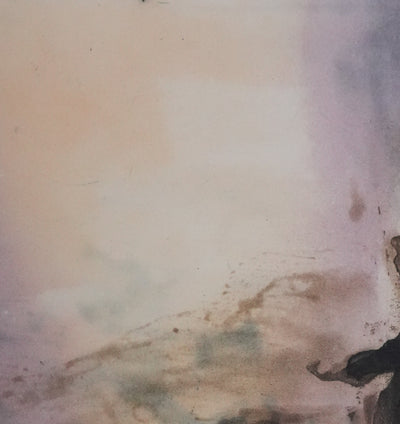 ZAO Wou-Ki : Reflets de l'étang, Gravure originale signée