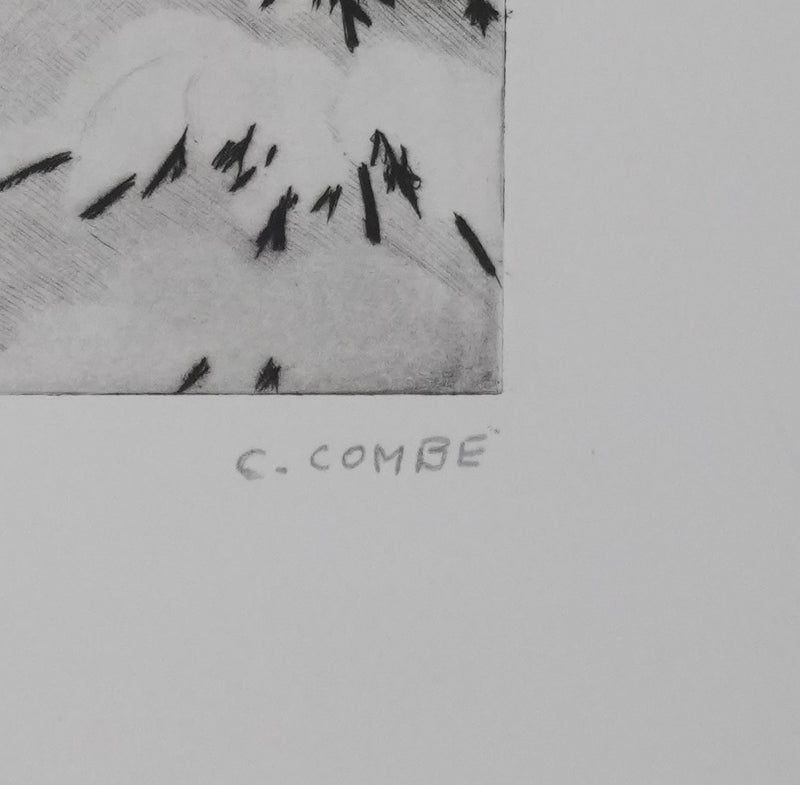 Camille COMBE : Cristal, Gravure originale signée