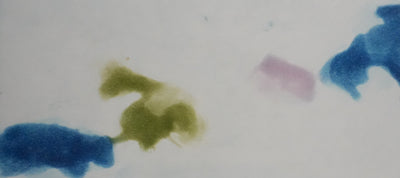 ZAO Wou-Ki : L'étang mouvementé (Etat bleu), Gravure originale signée