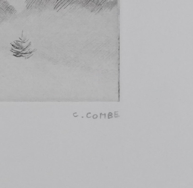 Camille COMBE : Au pays des légendes, Gravure originale signée