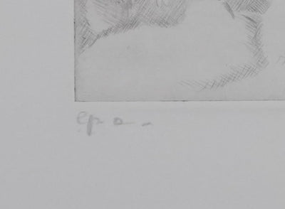 Camille COMBE : Joyeux Quintette, Gravure originale signée