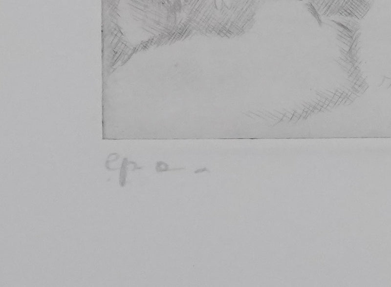 Camille COMBE : Joyeux Quintette, Gravure originale signée