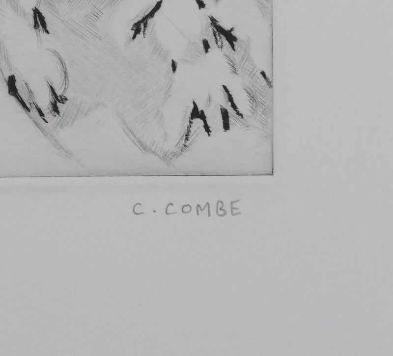 Camille COMBE : Joyeux Quintette, Gravure originale signée