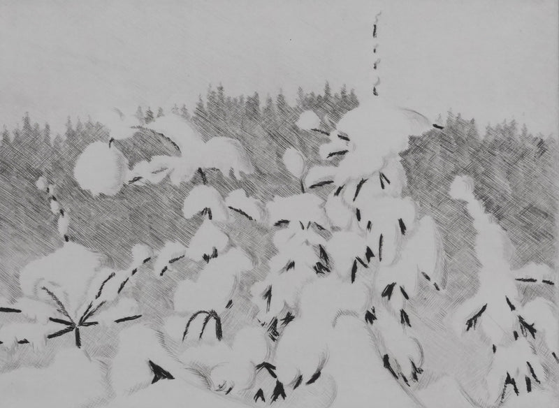 Camille COMBE : Joyeux Quintette, Gravure originale signée