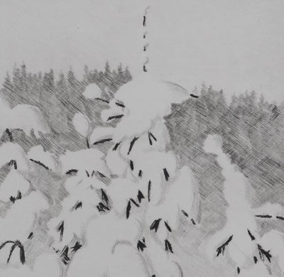 Camille COMBE : Joyeux Quintette, Gravure originale signée
