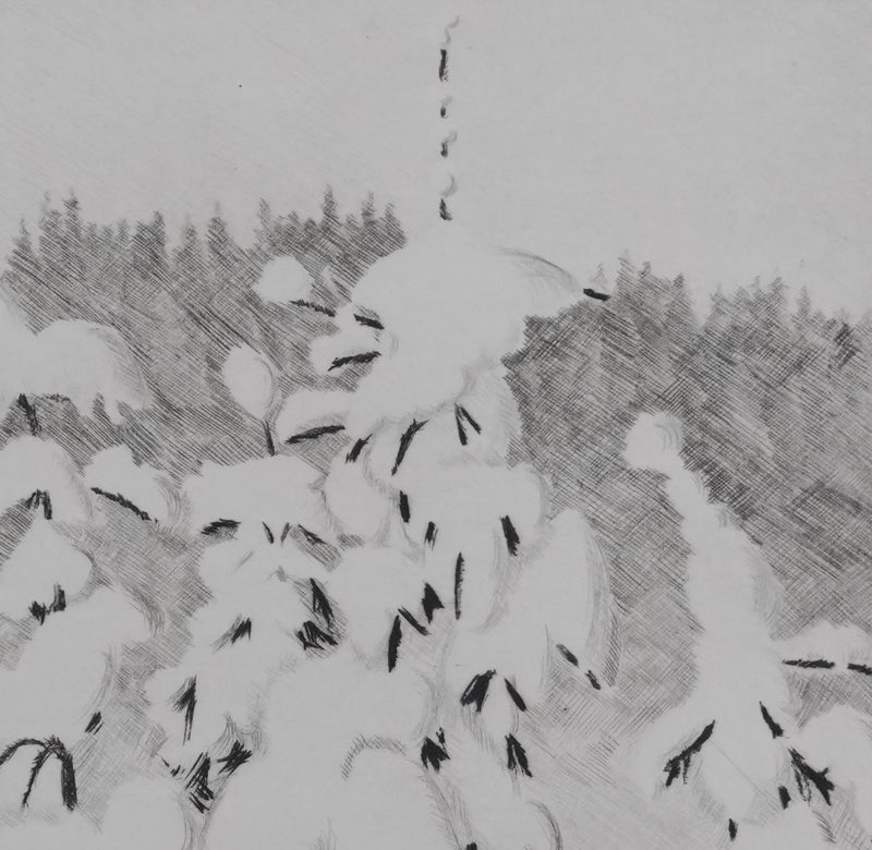 Camille COMBE : Joyeux Quintette, Gravure originale signée