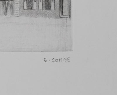 Camille COMBE : Sankt Georg, Gravure originale signée