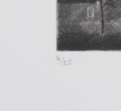 Camille COMBE : Saint-Basile, Gravure originale signée