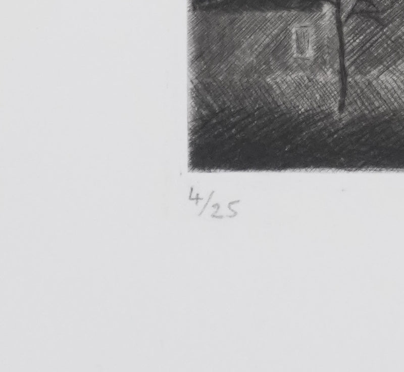 Camille COMBE : Saint-Basile, Gravure originale signée