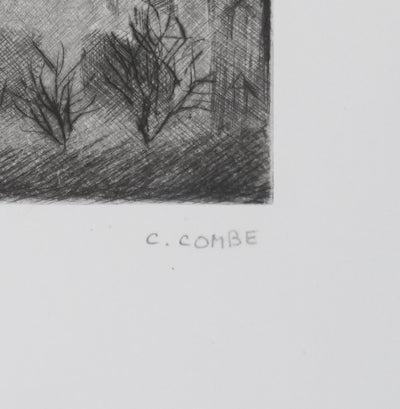 Camille COMBE : Saint-Basile, Gravure originale signée