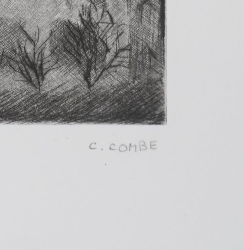 Camille COMBE : Saint-Basile, Gravure originale signée