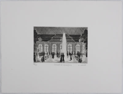 Camille COMBE : Concert à l'Orangerie, Gravure originale signée