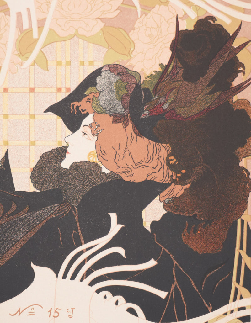 Georges DE FEURE : Le journal des ventes, Lithographie originale signée