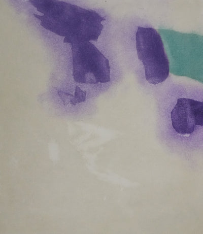 ZAO Wou-Ki : L'étang obscur (Etat violet), Gravure originale