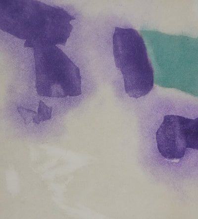 ZAO Wou-Ki : L'étang obscur (Etat violet), Gravure originale