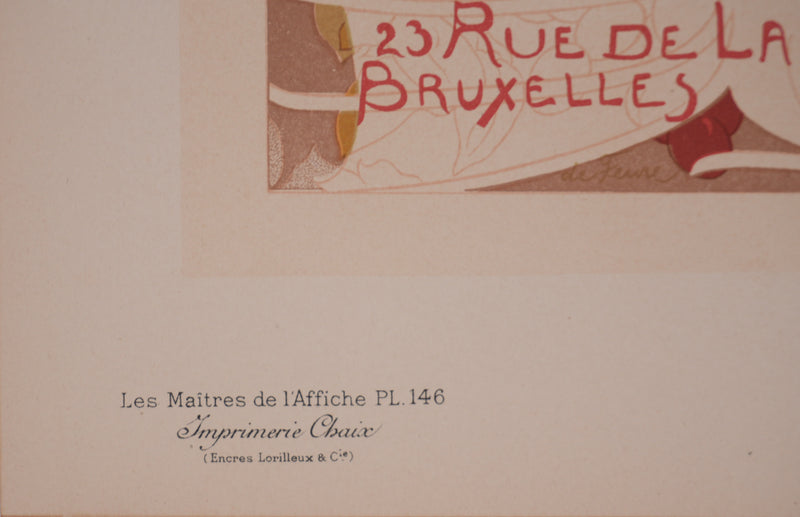 Georges DE FEURE : Le journal des ventes, Lithographie originale signée