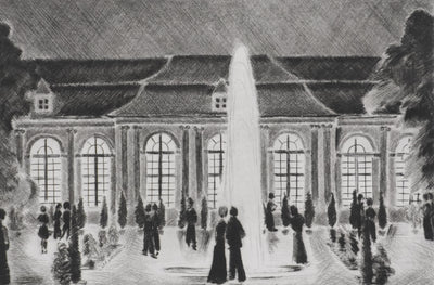 Camille COMBE : Concert à l'Orangerie, Gravure originale signée
