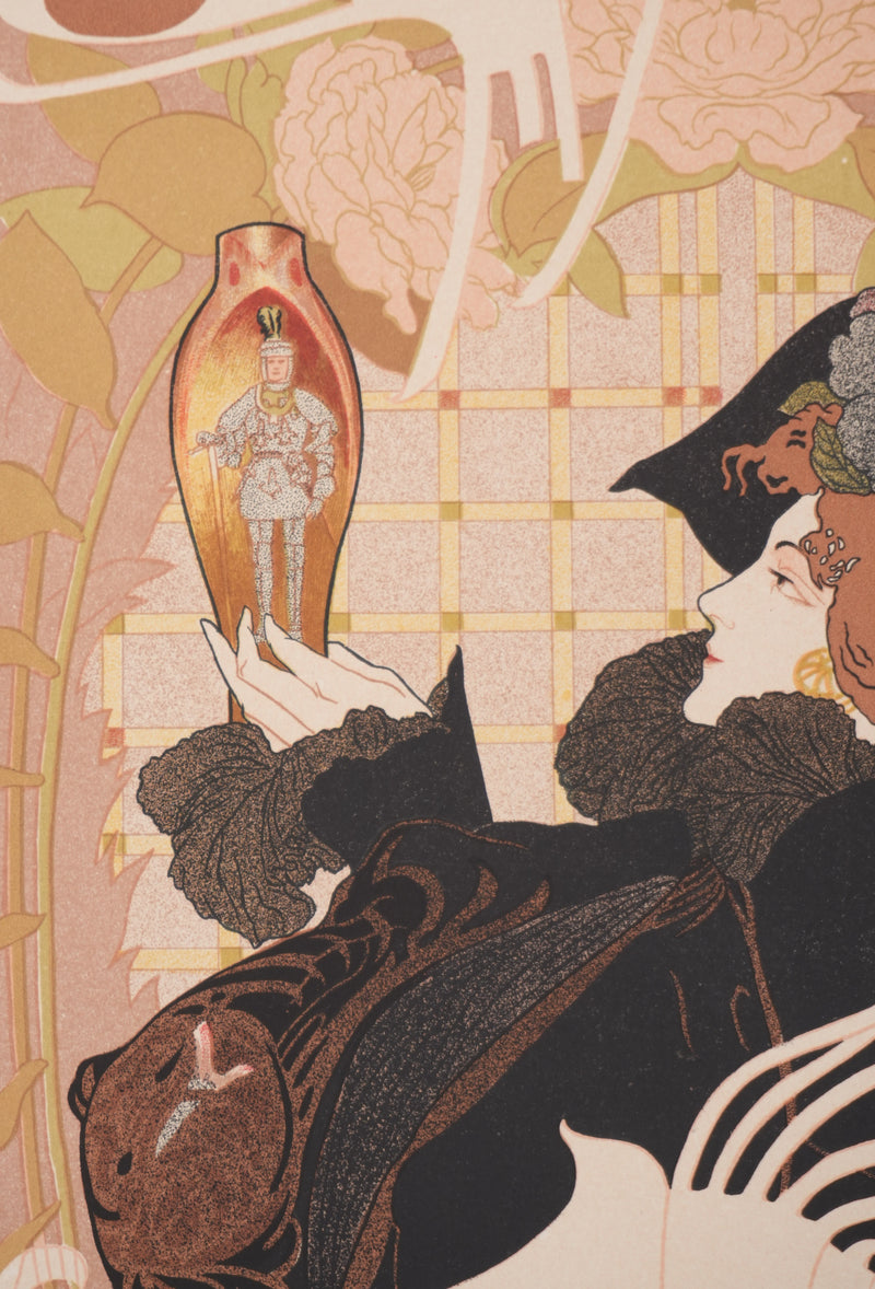 Georges DE FEURE : Le journal des ventes, Lithographie originale signée