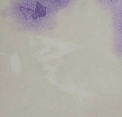 ZAO Wou-Ki : L'étang obscur (Etat violet), Gravure originale