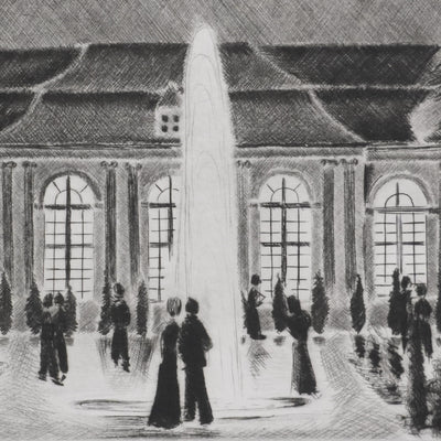 Camille COMBE : Concert à l'Orangerie, Gravure originale signée