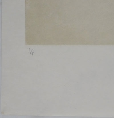 ZAO Wou-Ki : L'étang obscur (Etat violet), Gravure originale