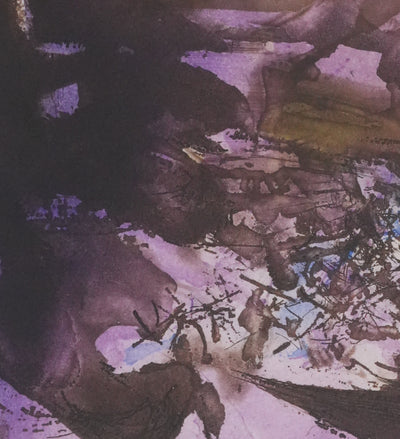 ZAO Wou-Ki : Tempête (Japon), Gravure originale signée