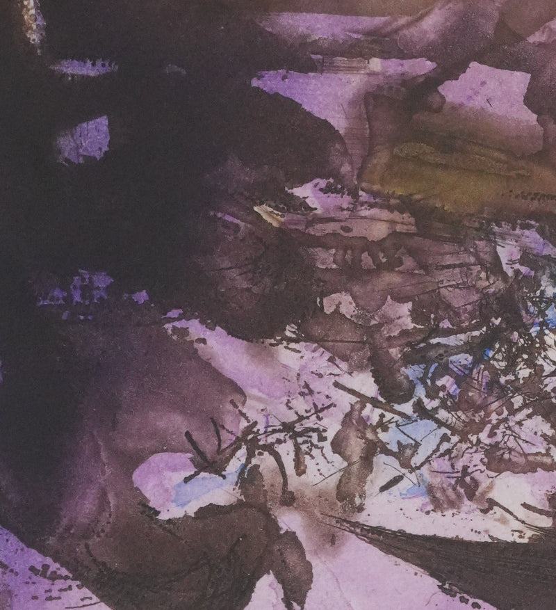 ZAO Wou-Ki : Tempête (Japon), Gravure originale signée