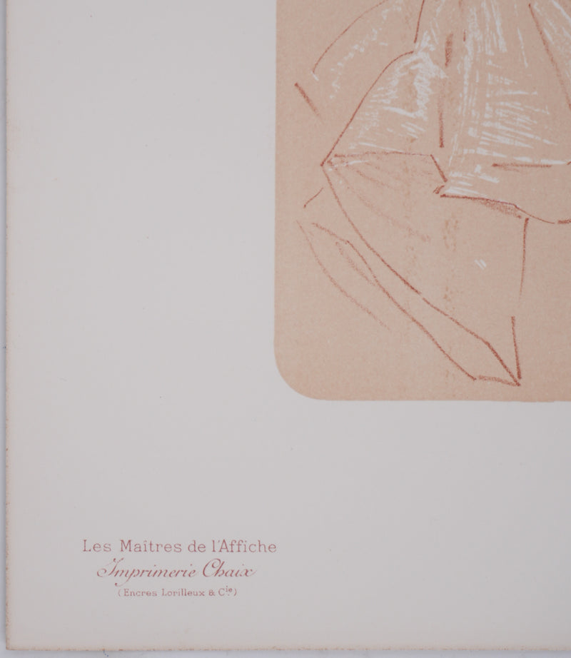 Jules CHERET : La musicienne, Lithographie originale signée