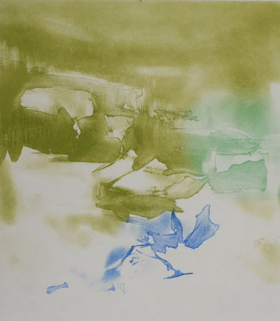 ZAO Wou-Ki : Tempête (Etat vert), Gravure originale