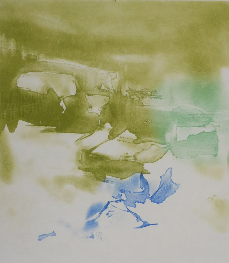 ZAO Wou-Ki : Tempête (Etat vert), Gravure originale