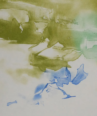 ZAO Wou-Ki : Tempête (Etat vert), Gravure originale