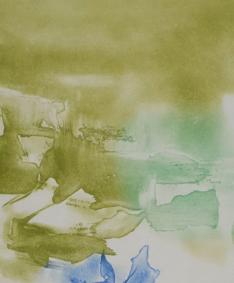 ZAO Wou-Ki : Tempête (Etat vert), Gravure originale