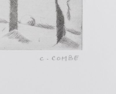 Camille COMBE : Air de fête, Gravure originale signée