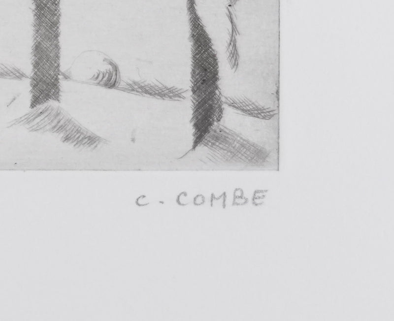 Camille COMBE : Air de fête, Gravure originale signée