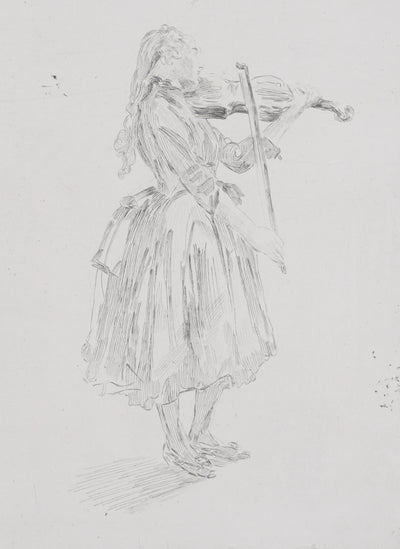 Pierre-Auguste RENOIR (d'après) : Les violonistes, Gravure