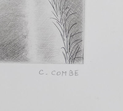 Camille COMBE : Lorsque chante l'alouette, Gravure originale signée
