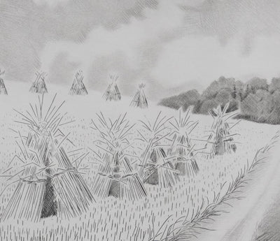 Camille COMBE : Lorsque chante l'alouette, Gravure originale signée