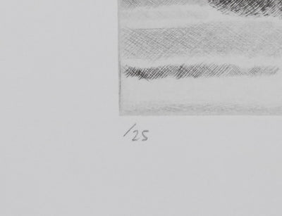 Camille COMBE : Jeux de nuages, Gravure originale signée