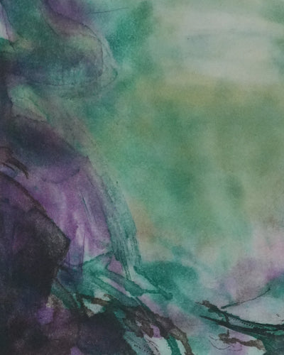 ZAO Wou-Ki : Au fond de l'étang (Japon), Gravure originale signée