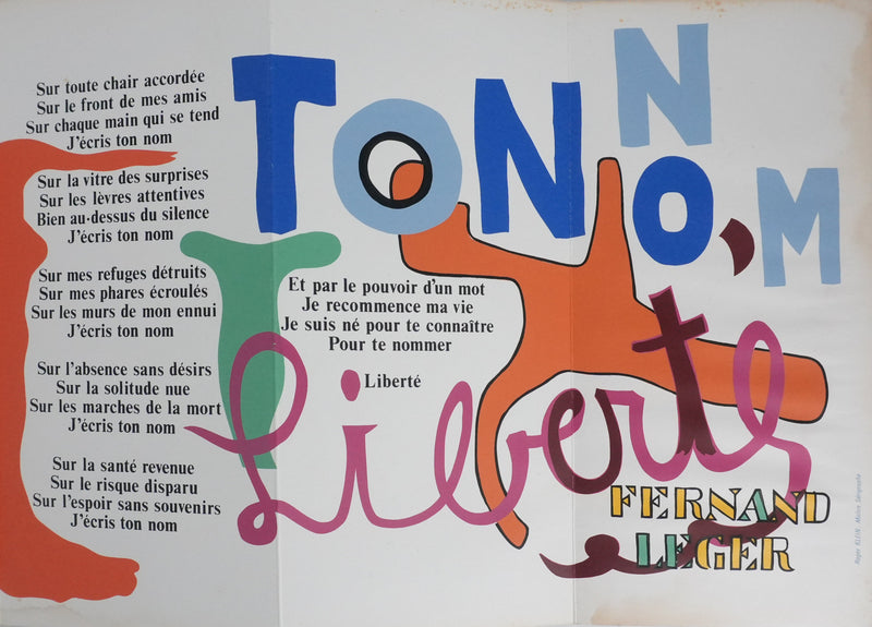 Fernand LEGER : Liberté j&