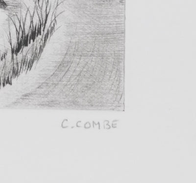 Camille COMBE : Le val sonore, Gravure originale signée