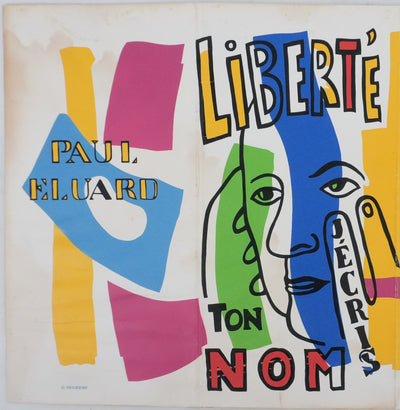 Fernand LEGER : Liberté j'écris ton nom, Sérigraphie originale (photo de détail 4) - Crédit photo : Galerie Art.Paris