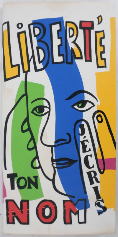 Fernand LEGER : Liberté j'écris ton nom, Sérigraphie originale (vue générale) - Crédit photo : Galerie Art.Paris