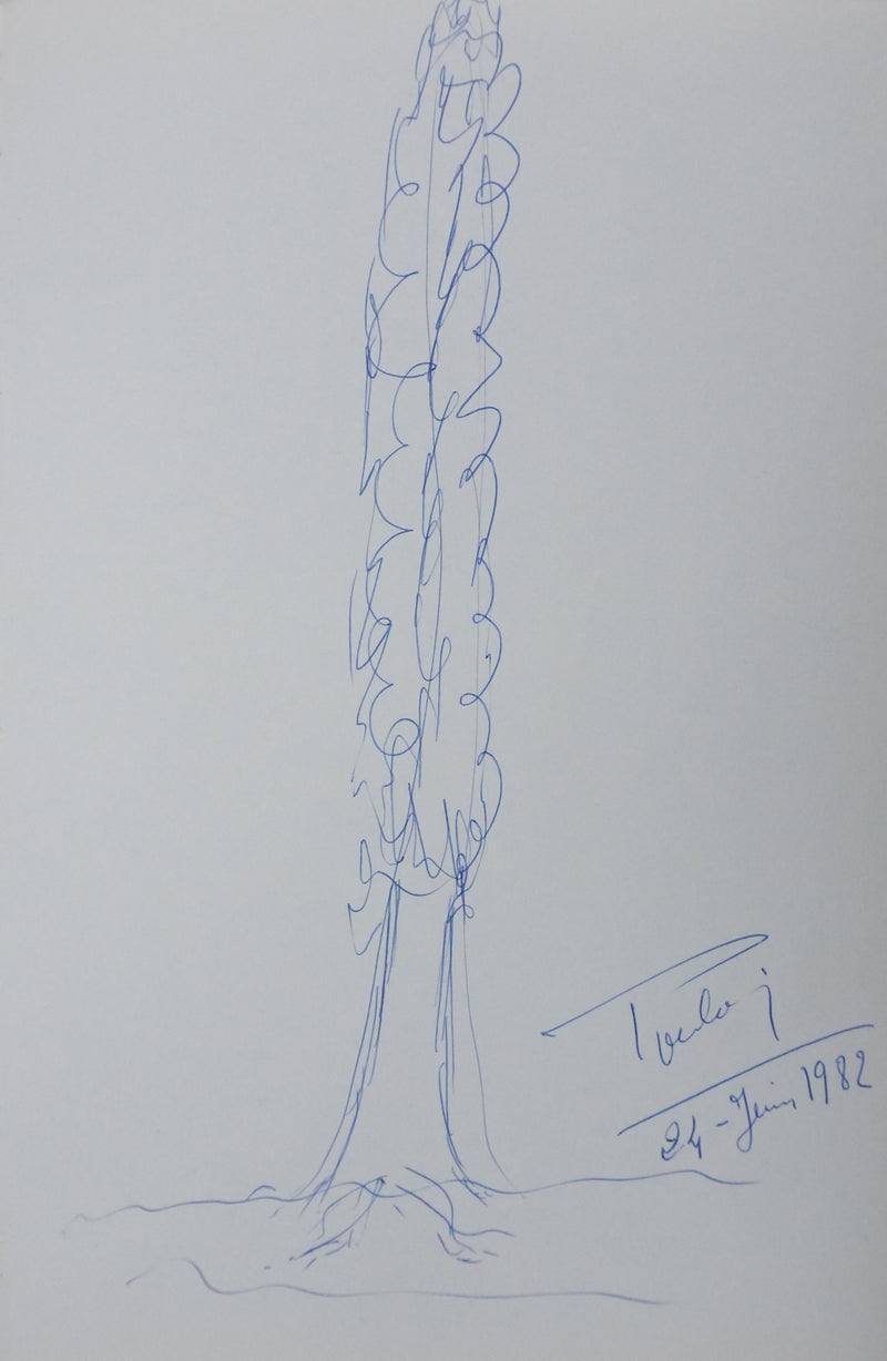 Autographe original de Claude POULAIN (vue générale) - Crédit photo : Galerie Art.Paris