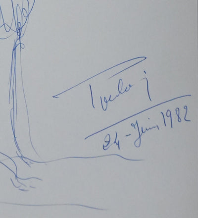 Autographe original de Claude POULAIN (photo de détail 2) - Crédit photo : Galerie Art.Paris