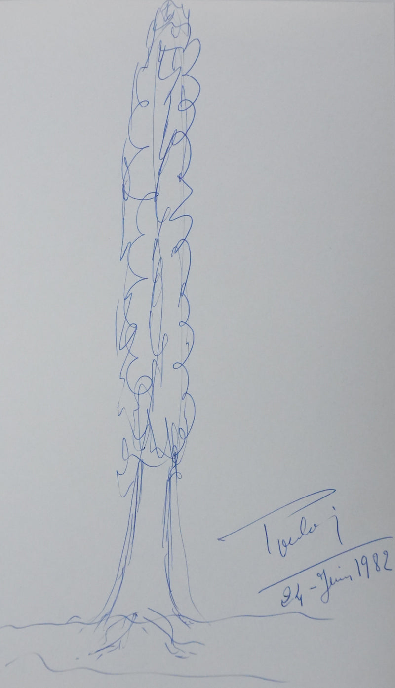 Autographe original de Claude POULAIN (photo de détail 3) - Crédit photo : Galerie Art.Paris